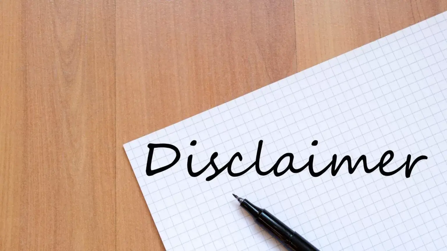 Changes to the Disclaimer